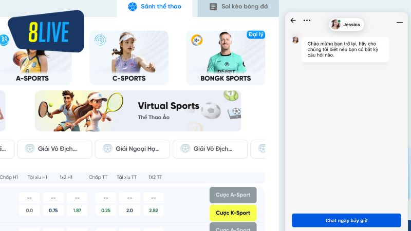 Anh em có thể kết nối chat trực tiếp với nhân viên hỗ trợ trên website mà không cần thoát ra