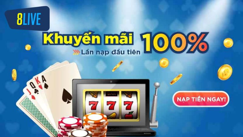 Tân thủ sẽ nhận thêm 100% tiền gửi khi thực hiện nạp vốn lần đầu vào ví game 