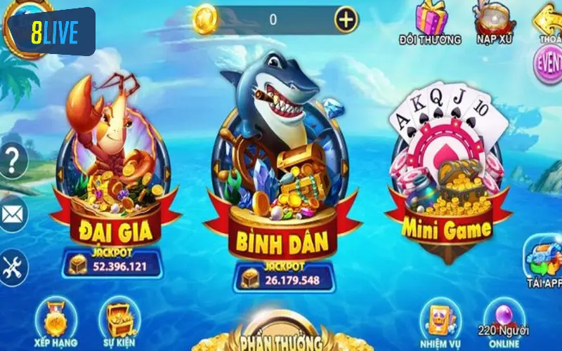 Người chơi thoải mái chọn level và trải nghiệm