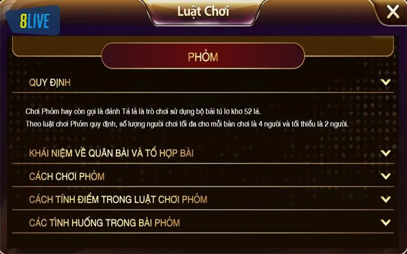 Quy tắc đánh phỏm trực tuyến ai cũng nên biết