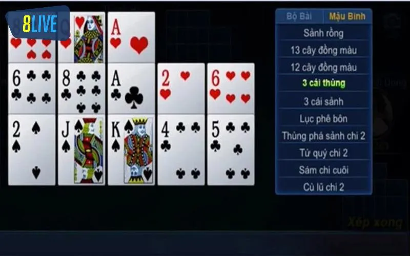 Mẹo xếp bài mậu binh anh em tân thủ nên biết