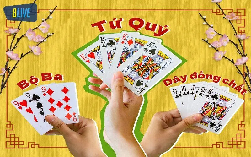 Các tổ hợp bài hay gặp nhất khi chơi Tiến lên 4 người